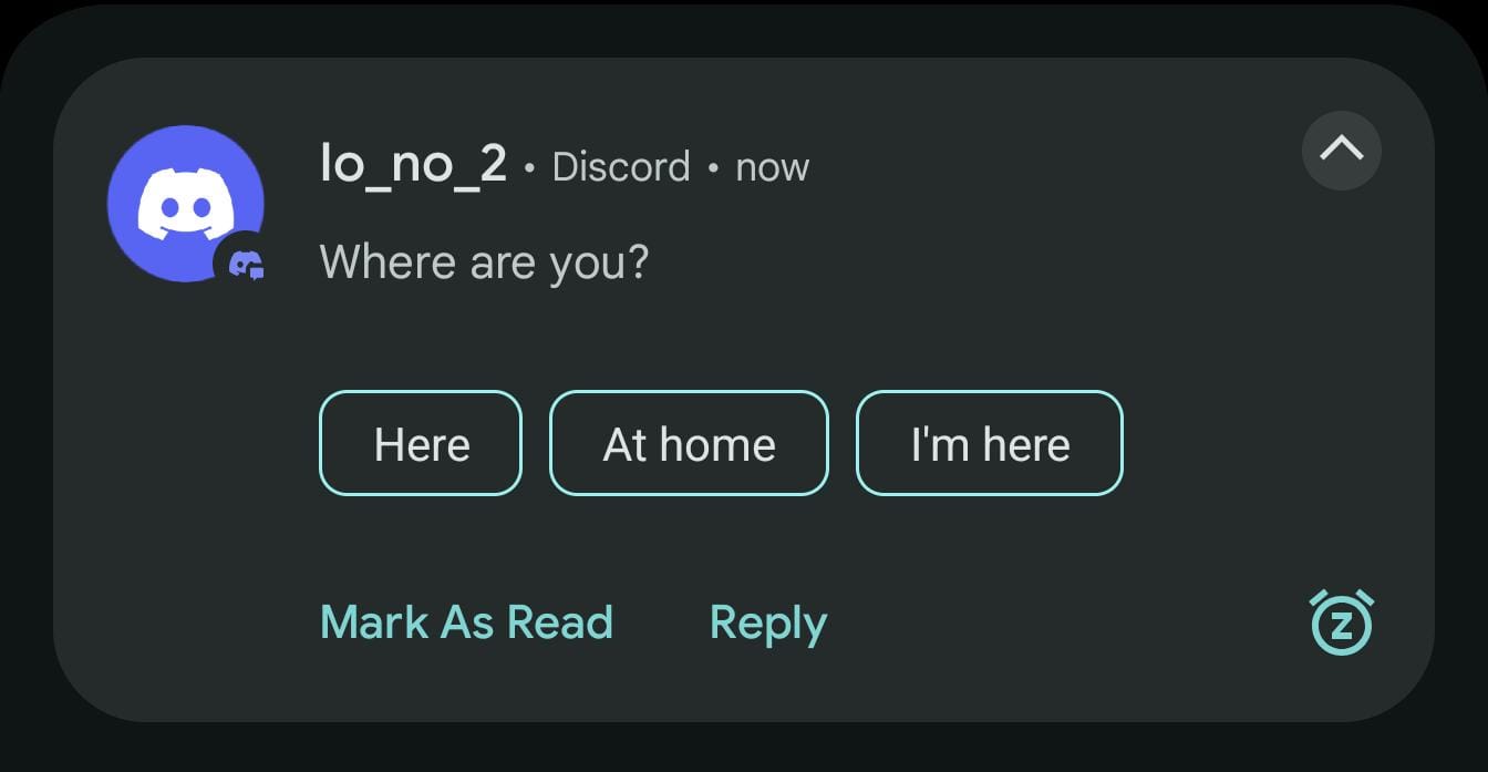 notification suggestion examples