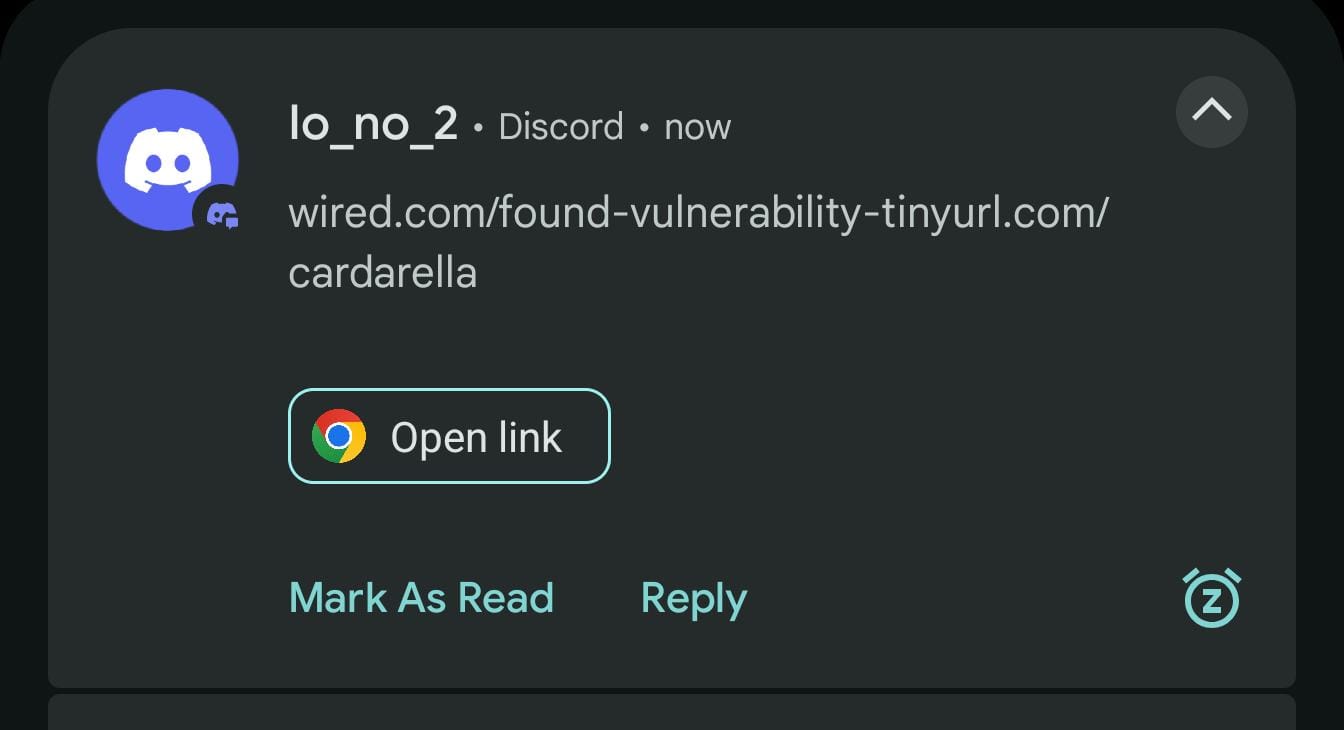 wired tiny whatsapp link