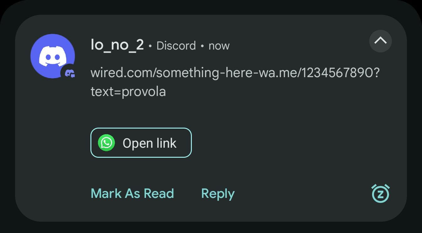 wired whatsapp link